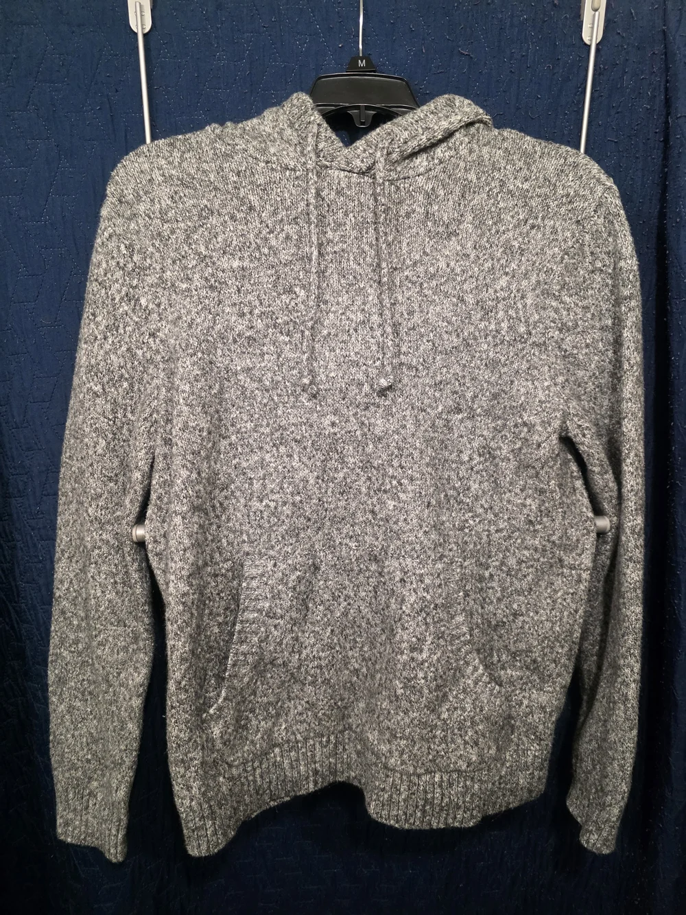 Old Navy Gray Marled Crewneck Hoodie Sweater